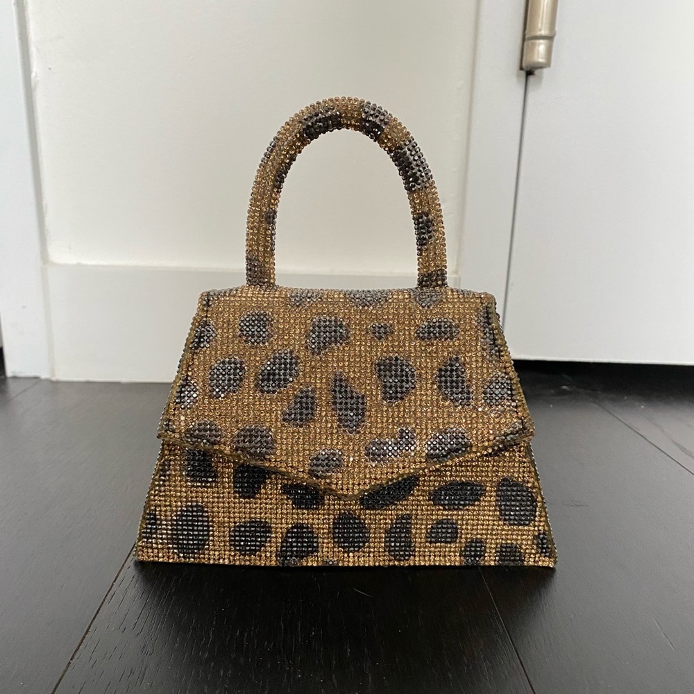 Nina Zarqua Leopard Print Mini purse